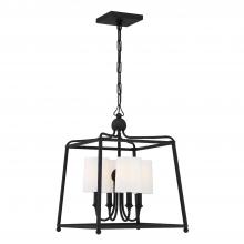 Crystorama 2245-BF - Libby Langdon Sylvan 16'' Black Forged Chandelier
