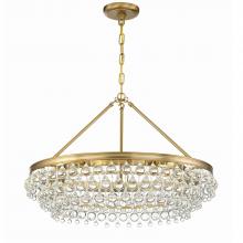 Crystorama 275-VG - Calypso 30'' Crystal Teardrop Vibrant Gold Chandelier