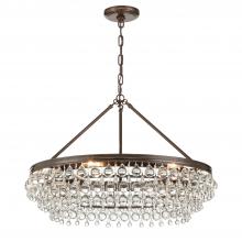 Crystorama 275-VZ - Calypso 30'' Crystal Teardrop Vibrant Bronze Chandelier