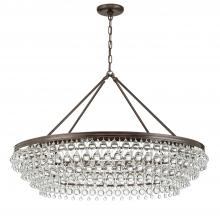 Crystorama 278-VZ - Calypso 40'' Crystal Teardrop Vibrant Bronze Chandelier