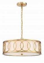 Crystorama 287-GA - Libby Langdon Graham 18'' Antique Gold Chandelier