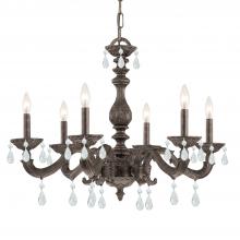 Crystorama 5036-VB-CL-MWP - Paris Market 28'' Hand Cut Crystal Venetian Bronze Chandelier