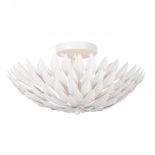 Crystorama 505-MT - Broche 16'' Matte White Semi Flush Mount