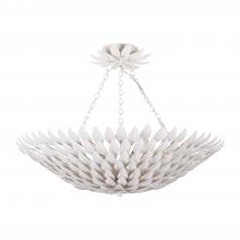 Crystorama 517-MT_CEILING - Broche 24.5'' Matte White Semi Flush Mount
