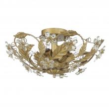 Crystorama 5316-GL - Paris Market 16'' Gold Leaf Semi Flush Mount