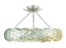 Crystorama 536-SA_CEILING - Broche 24'' Antique Silver Semi Flush Mount