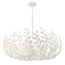 Crystorama 569-MT - Broche 42'' Matte White Chandelier