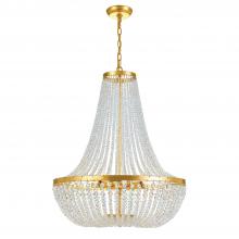 Crystorama 609-GA - Rylee 24.75'' Antique Gold Chandelier