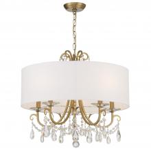 Crystorama 6625-VG-CL-MWP - Othello 24'' Vibrant Gold Chandelier