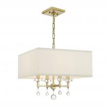 Crystorama 8105-AG - Paxton 16'' Aged Brass Chandelier