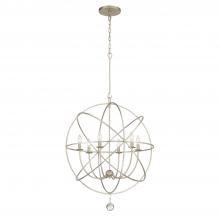 Crystorama 9228-OS - Solaris 28.5'' Olde Silver Chandelier
