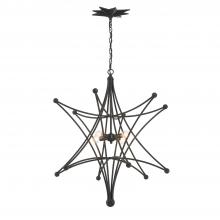 Crystorama 9236-BK - Astro 27'' Black Chandelier