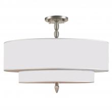 Crystorama 9507-SN_CEILING - Luxo 26'' Satin Nickel Semi Flush Mount