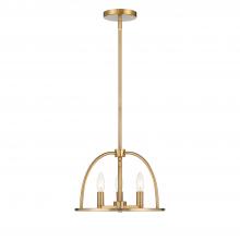 Crystorama ABB-3003-VG - Abbott 13.75'' Vibrant Gold Chandelier