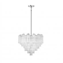 Crystorama ADD-312-CH-CL - Addis 26.75'' Polished Chrome Chandelier
