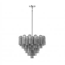 Crystorama ADD-312-CH-SM - Addis 26.75'' Polished Chrome Chandelier