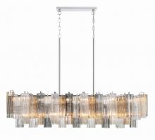 Crystorama ADD-317-CH-AU - Addis 51.75'' Polished Chrome Linear Chandelier