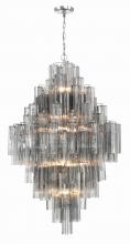 Crystorama ADD-319-CH-SM - Addis 31.5'' Polished Chrome Chandelier