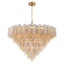 Crystorama ADD-327-AG-AM - Addis 49'' Aged Brass Chandelier