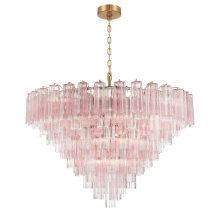 Crystorama ADD-327-AG-SP - Addis 49'' Aged Brass Chandelier