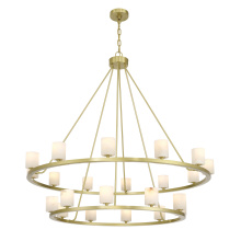 Crystorama ARA-10268-SB-ST - Aragon 46.75'' LED Soft Brass Chandelier
