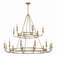 Crystorama BAI-A2109-AG - Bailey 48'' Aged Brass Chandelier