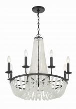Crystorama BLA-10668-MK - Bella 26'' Matte Black Chandelier