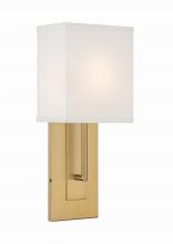 Crystorama BRE-A3631-VG - Brent 6.5'' Vibrant Gold Sconce