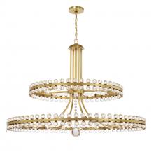 Crystorama CLO-8890-AG - Clover 39.25'' Aged Brass Chandelier