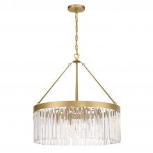 Crystorama EMO-5406-MG - Emory 24'' Modern Gold Chandelier
