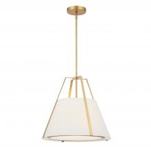 Crystorama FUL-904-GA - Fulton 20'' Antique Gold Pendant