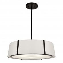 Crystorama FUL-907-BK - Fulton 24'' Black Pendant