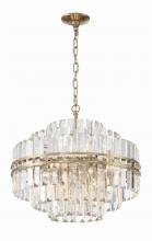 Crystorama HAY-1405-AG - Hayes 22'' Aged Brass Chandelier