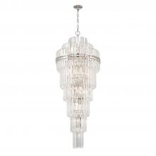 Crystorama HAY-1419-PN - Hayes 24'' Polished Nickel Chandelier
