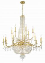 Crystorama HWD-7722-AG - Haywood 40'' Aged Brass Chandelier