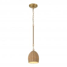 Crystorama JAC-10502-SG - Jace 6'' LED Soft Gold Pendant