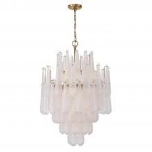 Crystorama OLL-6006-AG-CL - Ollie 26.25'' Aged Brass Chandelier