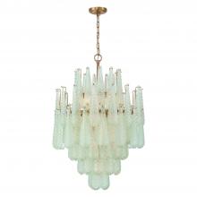 Crystorama OLL-6006-AG-GR - Ollie 26.25'' Aged Brass Chandelier