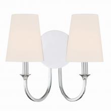 Crystorama PAY-922-CH - Payton 13.5'' Polished Chrome Sconce