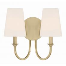 Crystorama PAY-922-VG - Payton 13.5'' Vibrant Gold Sconce