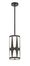 Crystorama ROY-801-BK - Royston 7'' Black Pendant