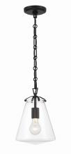 Crystorama VSS-7003-MK - Voss 8.25'' Matte Black Pendant