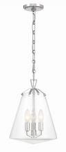 Crystorama VSS-7004-PN - Voss 11'' Polished Nickel Pendant