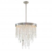 Crystorama WIN-215-SA-CL-MWP - Winfield 20'' Antique Silver Chandelier