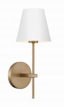 Crystorama XAV-B8321-VG - Xavier 6'' Vibrant Gold Sconce