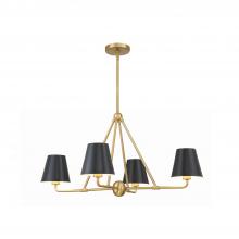Crystorama XAV-B9304-VG - Xavier 31.75'' Vibrant Gold Chandelier