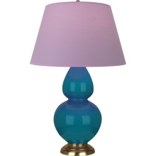 Robert Abbey 1751L - Peacock Double Gourd Table Lamp