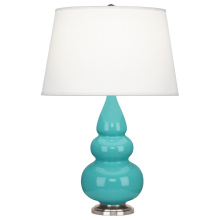 Robert Abbey 292X - Egg Blue Small Triple Gourd Accent Lamp