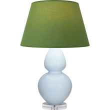 Robert Abbey A676G - Baby Blue Double Gourd Table Lamp