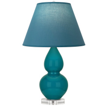 Robert Abbey A773B - Peacock Small Double Gourd Accent Lamp